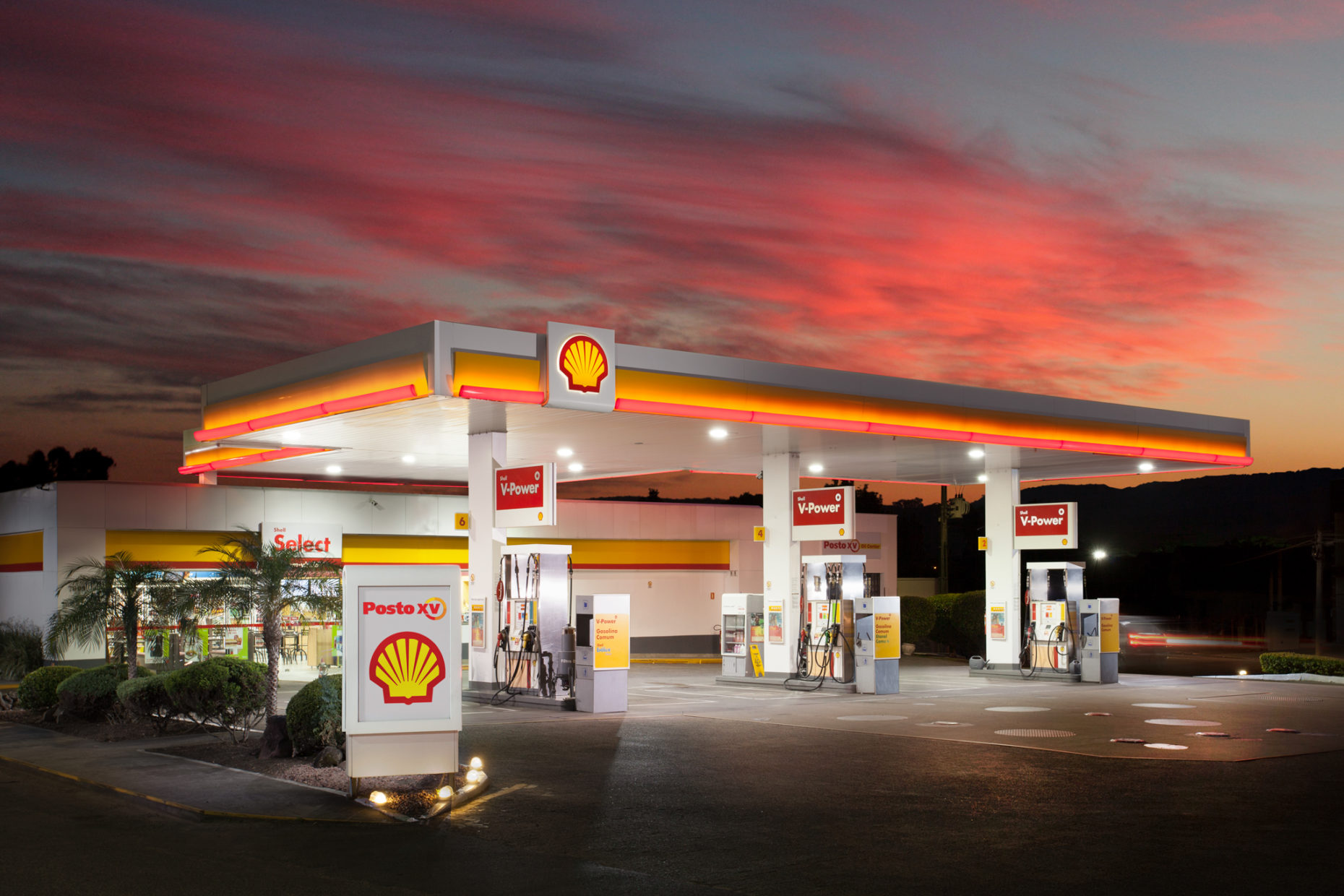 Architectural Photography Gas Station